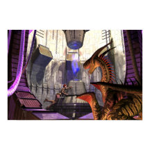 Cerca del extremo de la chasa (18" x 12") Poster d