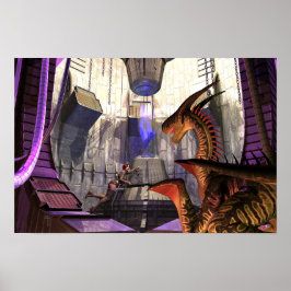 Póster Cerca del extremo de la chasa (18" x 12") Poster d