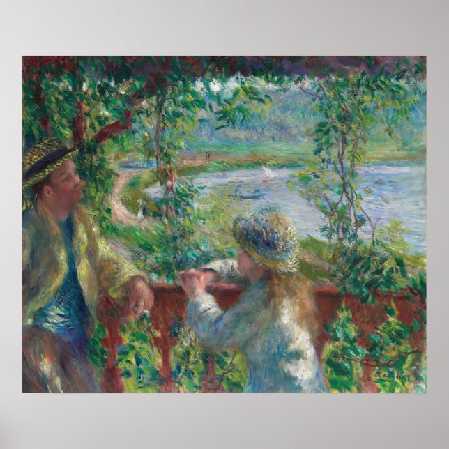 Póster Cerca del lago (1879) Pierre-Auguste Renoir (Frente)