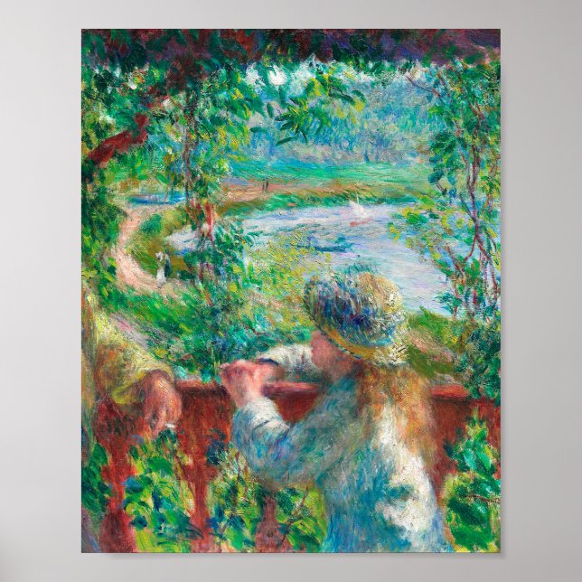 Póster Cerca del lago de Pierre-Auguste Renoir (Frente)