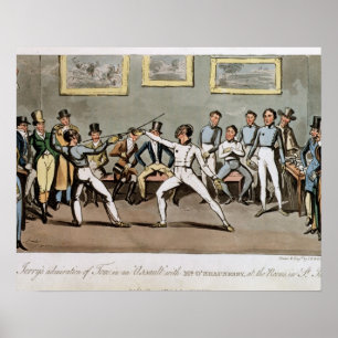 Póster Cercado: La admiración de Jerry de Tom en un