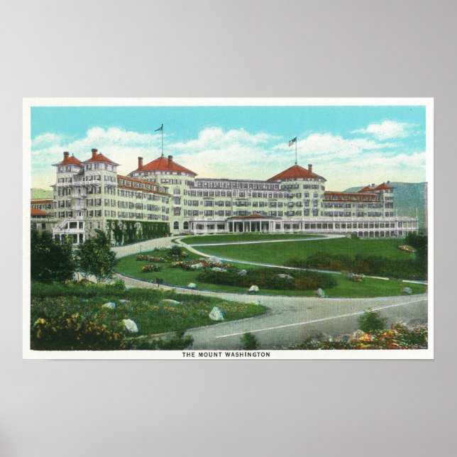 Póster Cercanías exteriores del hotel Mt. Washington (Frente)