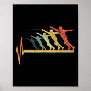 Póster Cercas Vintage Heartbeat Regalo de amor
