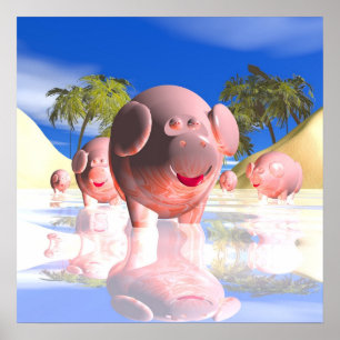 Póster Cerditos