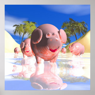 Póster Cerditos