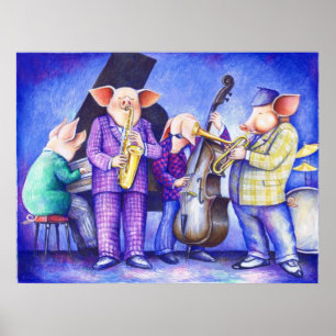 Póster Cerdo de Charlie y sus todas las pocilgas