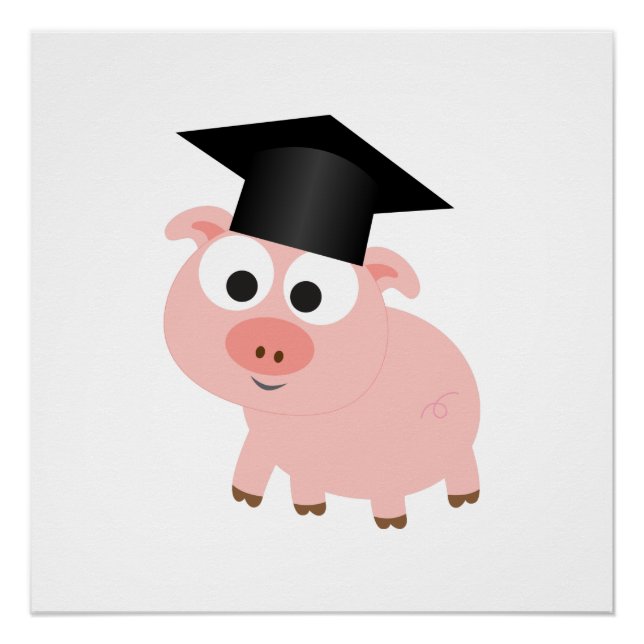 Póster Cerdo de Graduación Cuta (Anverso)