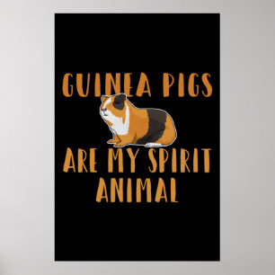 Póster Cerdo de Guinea - Los cerdos de Guinea son mi anim