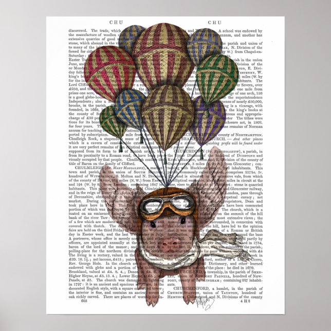 Póster Cerdo en llamas (Frente)