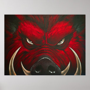 Póster Cerdo enojado
