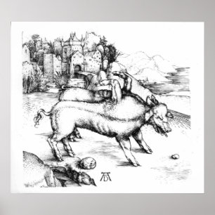 Póster Cerdo monstruoso