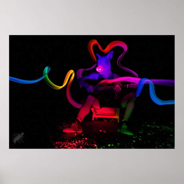 Póster Cerdo musical (Frente)