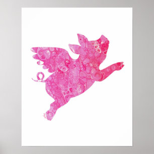 Póster Cerdo Volador , Cerdo Volador, Cuando Los Cerdos V