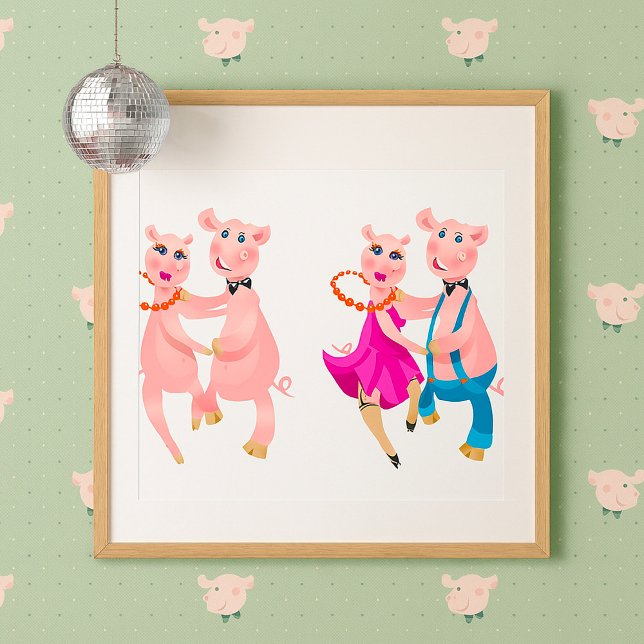 Póster Cerdos Bailando (Subido por el creador)