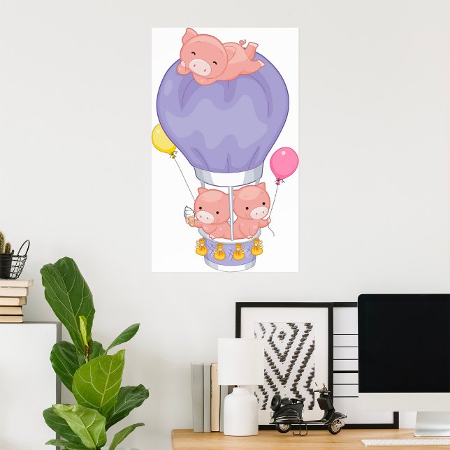 Póster Cerdos En Un Globo De Aire Caliente (Subido por el creador)