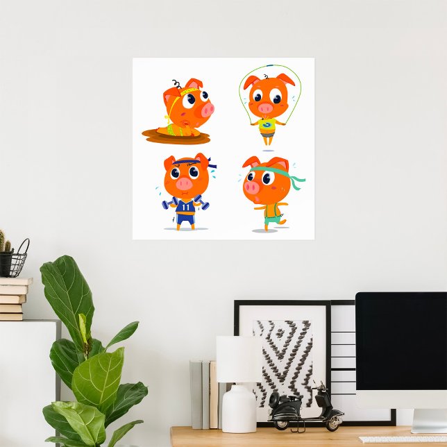 Póster Cerdos trabajando (Subido por el creador)