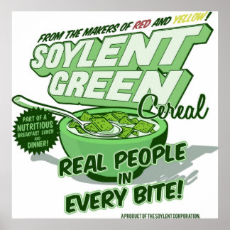 Póster Cereal Verde Soylent