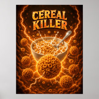 Póster Cereales Cósmicos Crunch Diversión