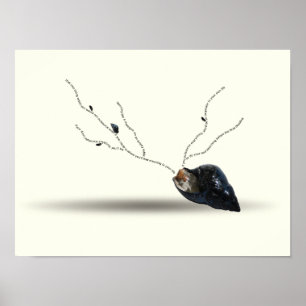 Póster Cerebración Inspiración Existencial Escarcha De Ca