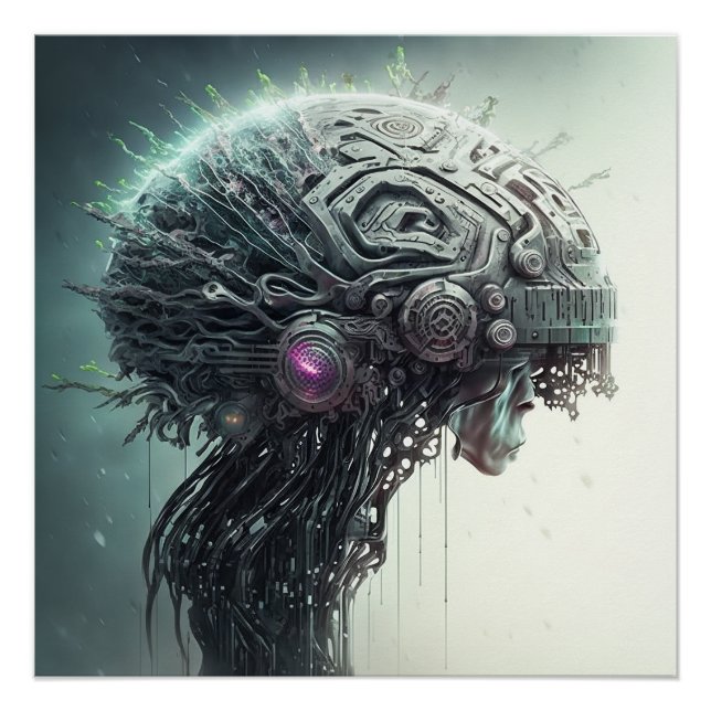 Póster Cerebro de ciencia ficción (Anverso)