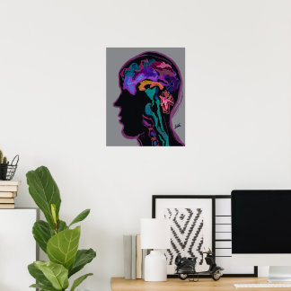 Póster Cerebro Desordenado