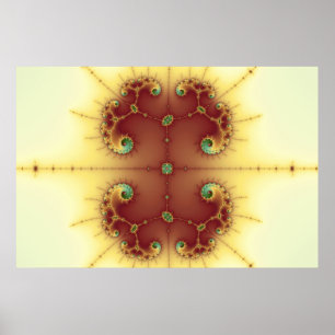 Póster Cerebro - poster del fractal