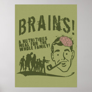 Póster ¡Cerebros!