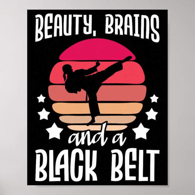 Póster Cerebros De Belleza Y Un Cinturón Negro - Ar Marci (Frente)