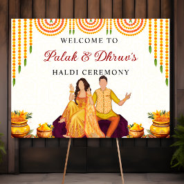 Póster Ceremonia de bienvenida de Marigold Joint Haldi