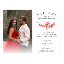 Ceremonia de desconexión de Boda Red Roses Garland