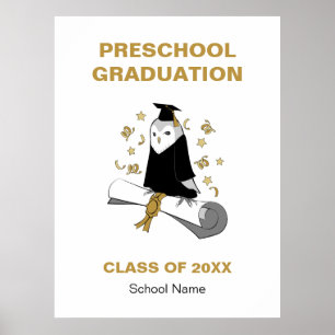Póster Ceremonia de graduación de preescolar / jardín de