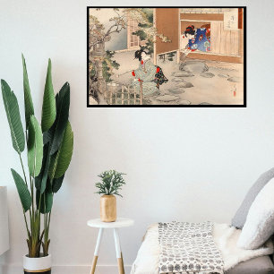 Póster Ceremonia de té japonesa vintage personalizado Art