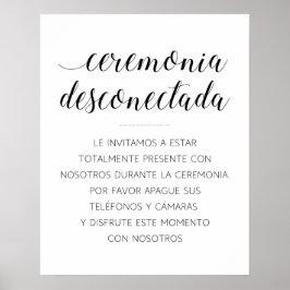 Póster Ceremonia Desconectada