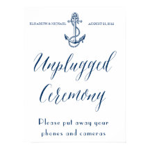 Ceremonia desconectada, signo de Boda náutico