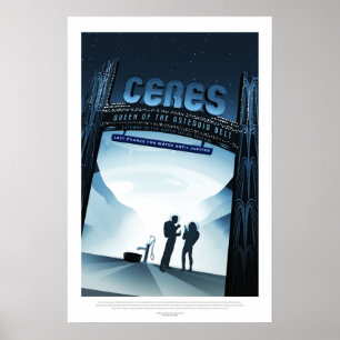 Póster Ceres, poster del viaje