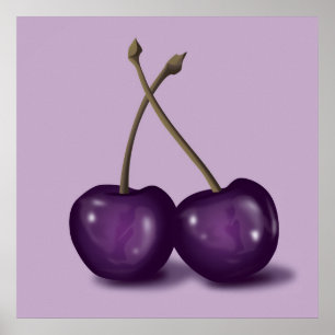 Póster cerezas 3