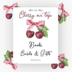 Póster Cerezas ducha para bebés Tarjetas y regalos