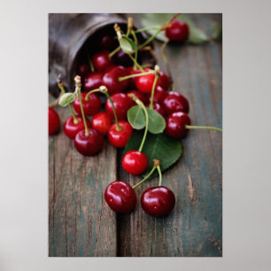 Póster Cerezas frescas