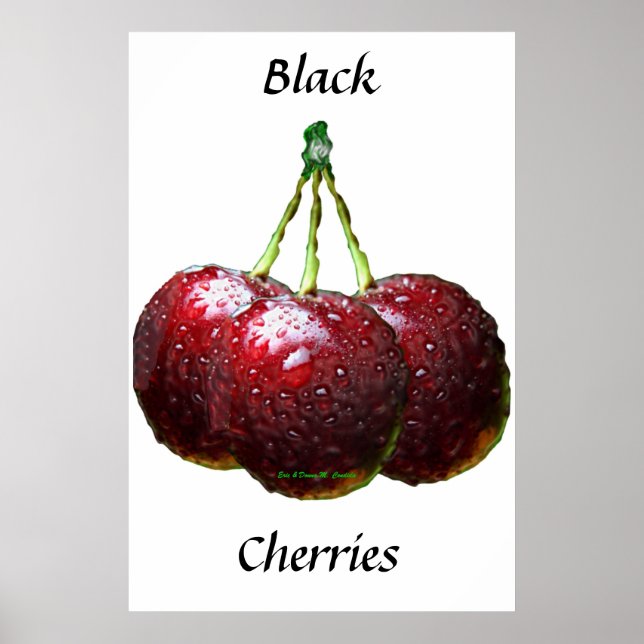 Póster Cerezas negras (Frente)