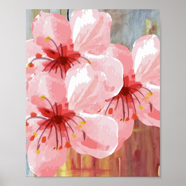 Póster Cerezo en flor (Frente)