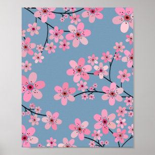Póster Cerezo en flor 04