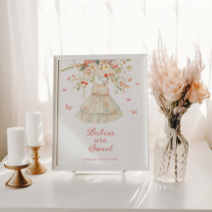 Póster Cerezo por encima Los bebés son una ducha de bebé 
