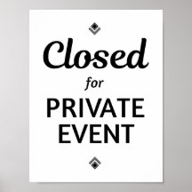 Cerrado para un evento privado
