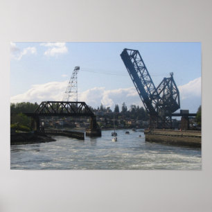 Póster Cerraduras de Ballard - Seattle, WA