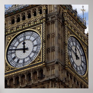 Póster Cerrar Big Ben Clock Tower Londres