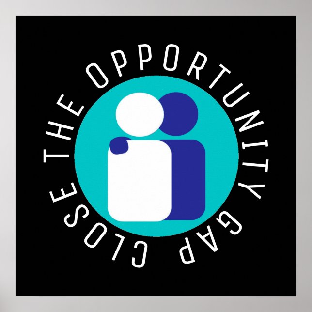 Póster Cerrar la reforma de la brecha de oportunidades en (Frente)