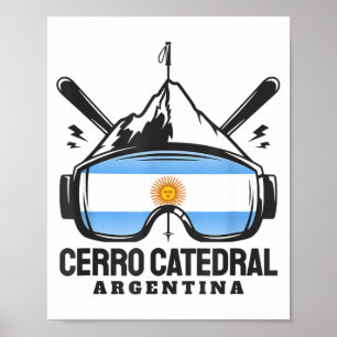 Póster Cerro catedral argentina estación de esquí esquí r