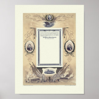 Póster Certificación-Unión de Veteranos de Guerra Civil