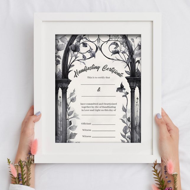 Póster Certificado de ayuno de la Puerta del Jardín Gótic (Subido por el creador)