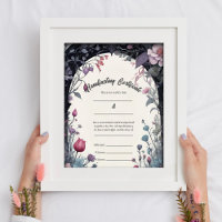 Certificado de ayuno de la Puerta del Jardín Gótic